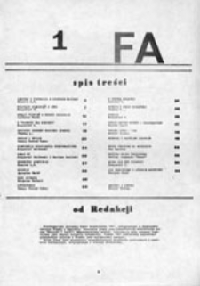 FA - kwartalnik Ruchu Wolność i Pok&oacute;j, nr 1