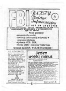 FBI: "Fakty" Biuletyn Informacyjny, nr 1 (13.03.1989)