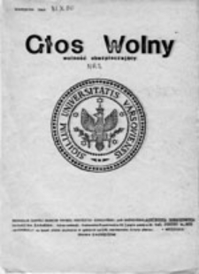 Głos Wolny Wolność Ubezpieczający, nr 3 (29 XI 80)
