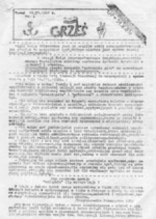 GRZEŚ, nr 1 (25.03.84 r.)
