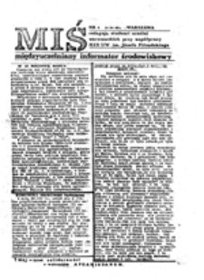 Miś: międzyuczelniany informator środowiskowy, nr 27 (30.05.1987)