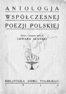 Antologja współczesnej poezji polskiej