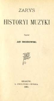 Zarys historyi muzyki