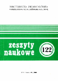Politechnika Zielonog&oacute;rska Wydział Budownictwa i Inżynierii Sanitarnej - Zeszyty Naukowe: Inżynieria Środowiska, nr 9