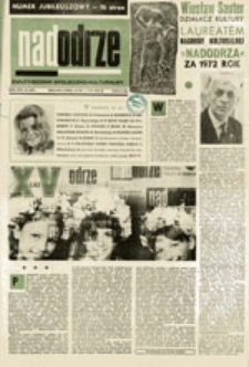 Nadodrze: dwutygodnik społeczno-kulturalny, nr 20 (24 IX - 7 X 1972)
