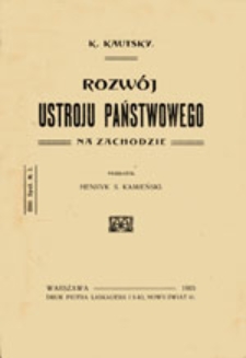 Rozw&oacute;j ustroju państwowego na zachodzie