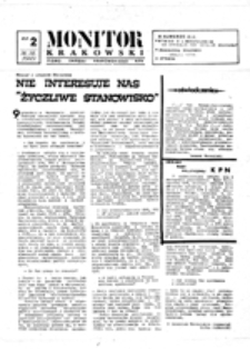 Monitor Krakowski: pismo okręgu krakowskiego KPN, nr 2 (16.10.1989)