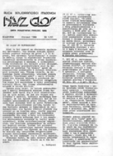 Nasz głos: Ruch Solidarności Młodych, nr 7 (63) (listopad 1988)