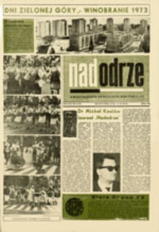 Nadodrze: dwutygodnik społeczno-kulturalny, nr 19 (23.IX. - 6.X.1973)