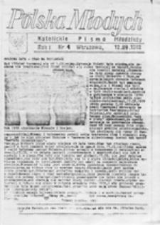 Polska młodych: katolickie pismo młodzieży, nr 4 (12.09.1982)