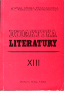 Dydaktyka Literatury, t. 13