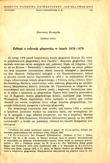 Zabiegi o sukcesję głogowską w latach 1476-1479