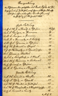 Rangordnung der sammtlichen Schuler des Zullichauischen Padagogiums nach ihrem sittlichen Werthe und ihren schon erlangten Kenntnissen, zufolge der Prufung zu Michaelis 1812