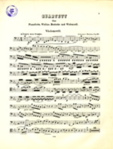 Quartett c moll für Pianoforte, Violine, Bratsche und Violoncell, Op. 60
