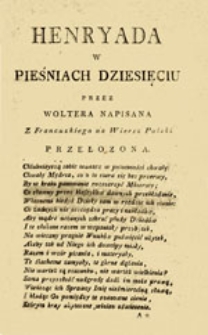Henryada w pieśniach dziesięciu
