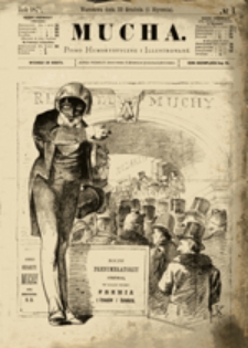 Mucha: Pismo Humorystyczne Ilustrowane, nr 13 (Warszawa, d. 16 (28) marca 1890 roku)
