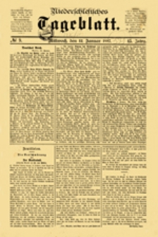 Niederschlesisches Tageblatt, no 262 (Donnerstag, den 10. November 1887)