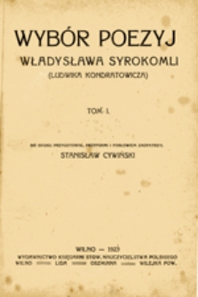 Wybór poezyj Władysława Syrokomli (Ludwika Kondratowicza), t. III