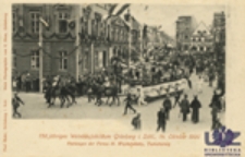 750 j&auml;hriges Weinbaujubil&auml;um Gr&uuml;nberg i. Schl., 14. October 1900: Festwagen der Firma H. Woytsch&auml;tzky, Tschicherzig