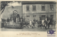 Aus dem Jubiläums - Festzuge v. 14. Oct. 1900: Festwagen von May's Cognacfabrik