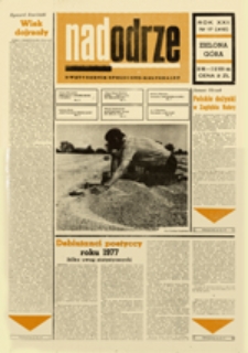 Nadodrze: dwutygodnik społeczno-kulturalny, nr 17 (20 VIII - 2 IX 1978)