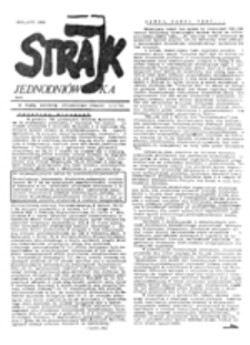 Strajk: jednodniówka (luty 1986)
