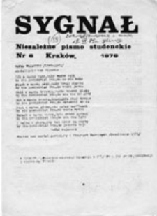 Sygnał: niezależne pismo studenckie, nr 4 (październik 1978)