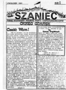 Szaniec: pismo młodzieży Polskiej Partii Niepodległościowej, nr 3 (wrzesień 1989)