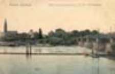 Kostrzyn Nowe Miasto / Cüstrin - Neu Stadt; Blick auf Cüstrin - Neustadt mit der Warthe-Brücke; Widok na Kostrzyn Nowe Miasto z mostem na Warcie