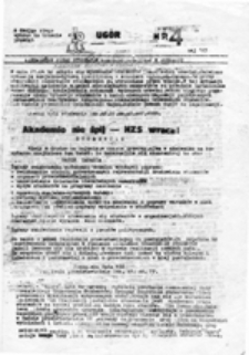 Ug&oacute;r: niezależne pismo student&oacute;w Akademii Rolniczej w Poznaniu, nr 2 (maj' 87)