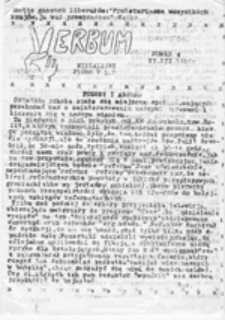 Verbum: niezależne pismo V L.O., nr 5 (21 IX 1986)