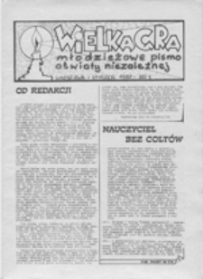 Wielka gra: młodzieżowe pismo oświaty niezależnej, nr 1 (styczeń 1987)