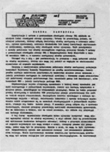 WIP BOP: nieregularnik Ruchu "Wolność i Pok&oacute;j" Regionu B[ełchatowski] O[kręg] P[rzemysłowy], nr 1 (styczeń 88)