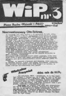 WiP: Pismo Ruchu "Wolność i Pokój", nr 1