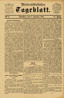 Niederschlesisches Tageblatt, no 6 (Dienstag, den 9. Januar 1883)