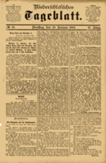 Niederschlesisches Tageblatt, no 18 (Dienstag, den 23. Januar 1883)