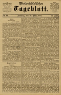 Niederschlesisches Tageblatt, no 66 (Dienstag, den 20. März 1883)