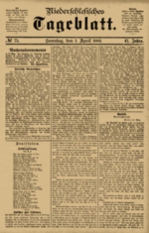 Niederschlesisches Tageblatt, no 75 (Sonntag, den 1. April 1883)