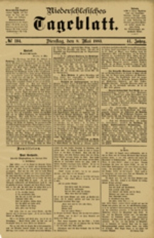 Niederschlesisches Tageblatt, no 104 (Dienstag, den 8. Mai 1883)