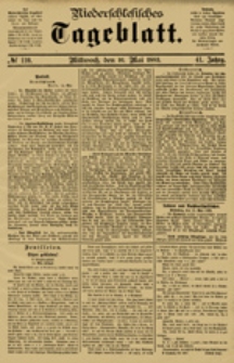 Niederschlesisches Tageblatt, no 110 (Mittwoch, den 16. Mai 1883)