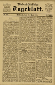 Niederschlesisches Tageblatt, no 122 (Mittwoch, den 30. Mai 1883)