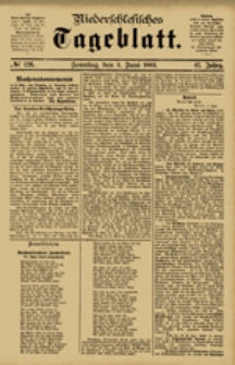 Niederschlesisches Tageblatt, no 126 (Sonntag, den 3. Juni 1883)