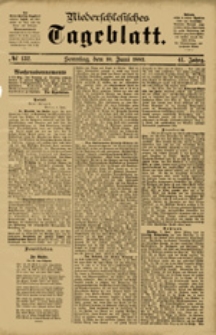 Niederschlesisches Tageblatt, no 132 (Sonntag, den 10. Juni 1883)