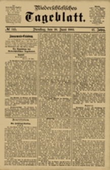 Niederschlesisches Tageblatt, no 145 (Dienstag, den 26. Juni 1883)