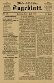 Niederschlesisches Tageblatt, no 150 (Sonntag, den 1. Juli 1883)