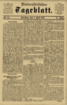 Niederschlesisches Tageblatt, no 151 (Dienstag, den 3. Juli 1883)