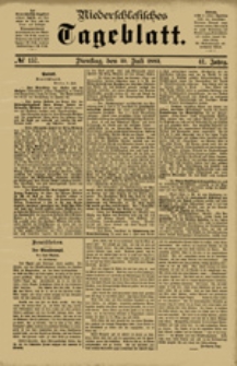 Niederschlesisches Tageblatt, no 157 (Dienstag, den 10. Juli 1883)