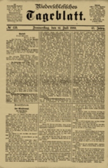 Niederschlesisches Tageblatt, no 159 (Donnerstag, den 12. Juli 1883)