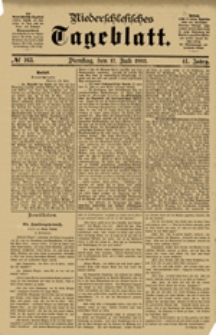 Niederschlesisches Tageblatt, no 163 (Dienstag, den 17. Juli 1883)