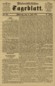 Niederschlesisches Tageblatt, no 164 (Mittwoch, den 18. Juli 1883)